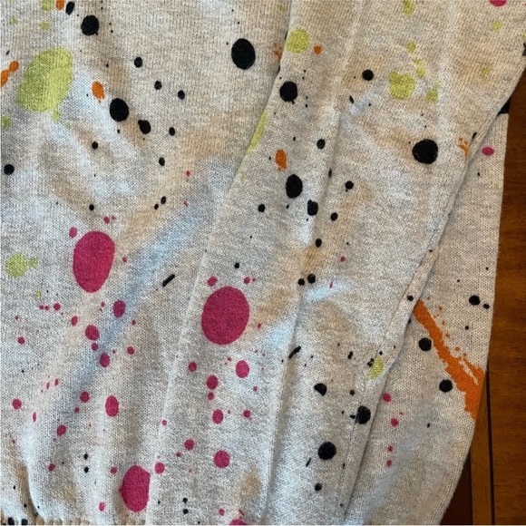 Minnie Rose Like New Splatter Sweater-L - Picture 3 of 4
